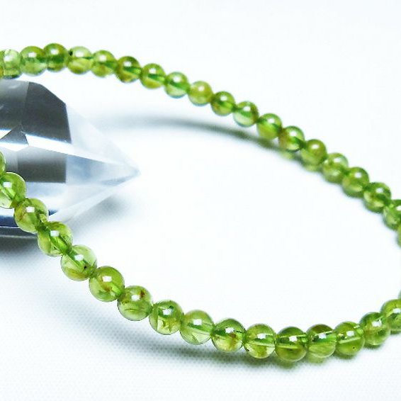 ペリドットブレスレット 5mm [T283-10906]