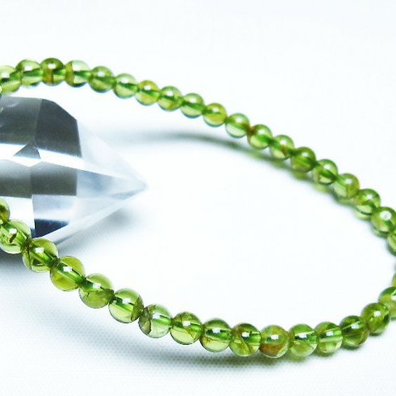 ペリドットブレスレット 5mm [T283-10918]