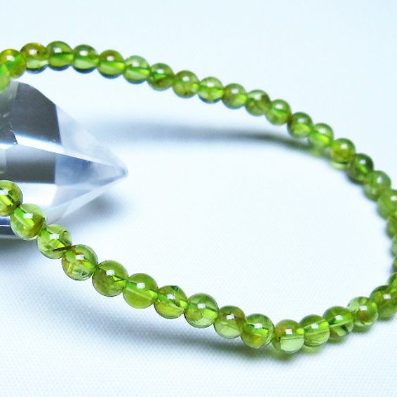 ペリドットブレスレット 5mm [t283-11122]