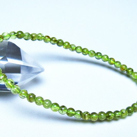 ペリドットブレスレット 4mm [t283-11127]