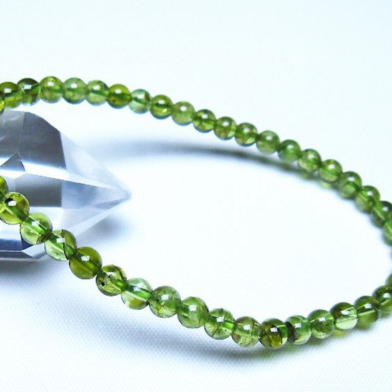 ペリドットブレスレット 4mm [t283-11129]