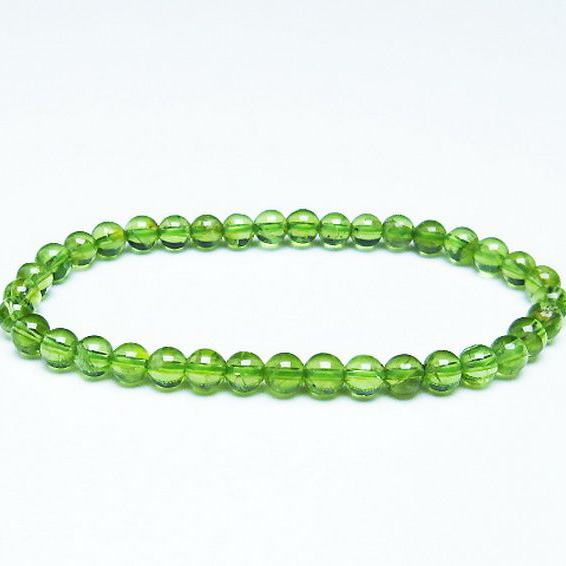 パワーストーン 天然石 ペリドットブレスレット5mm[T283-9767]