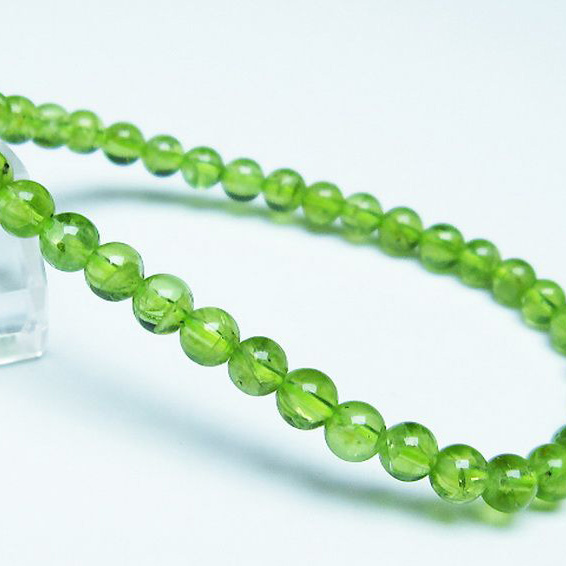 パワーストーン 天然石 ペリドットブレスレット5mm[T283-9793]