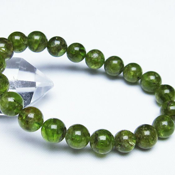 ペリドットブレスレット9mm[T284-2046]