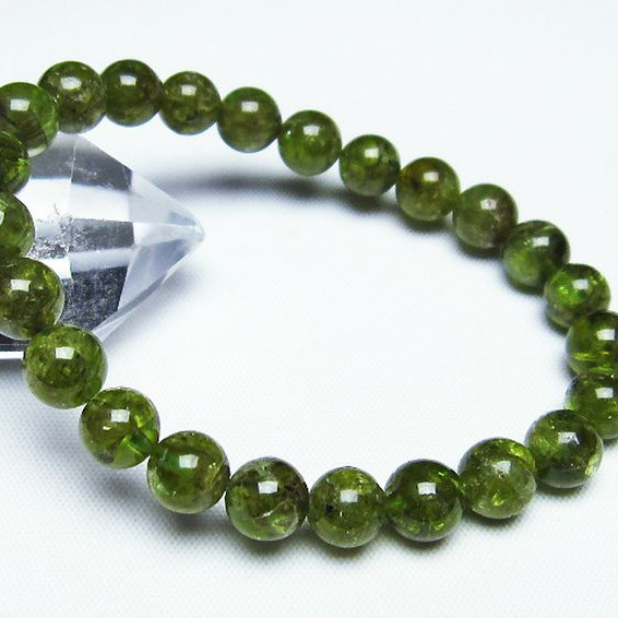 ペリドットブレスレット7mm[T284-2163]