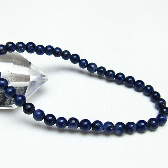 デュモルチェライトインクォーツ ブレスレット5mm[T286-3345]