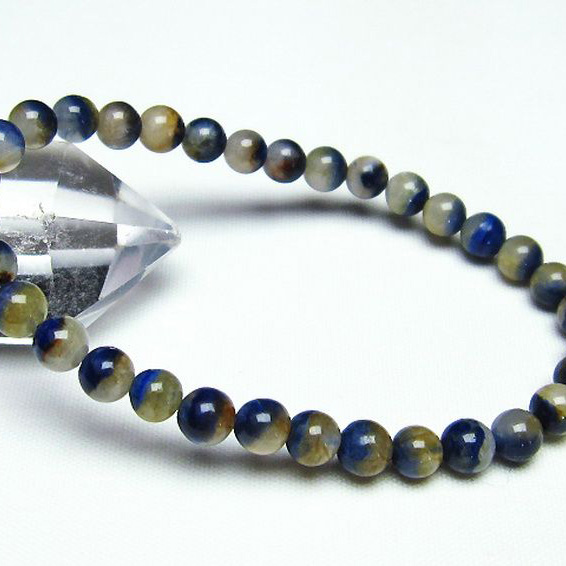 デュモルチェライトインクォーツ ブレスレット6mm[T286-3457]