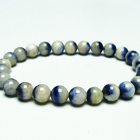 デュモルチェライトインクォーツ ブレスレット7mm[T286-3489]