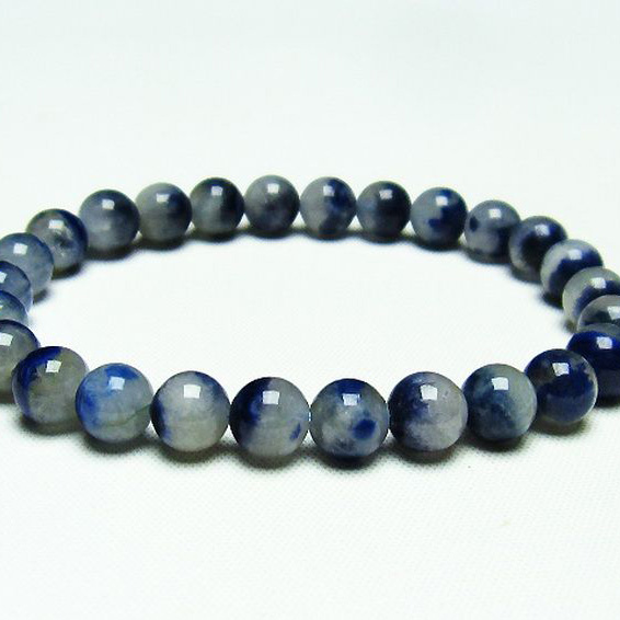 デュモルチェライトインクォーツ ブレスレット7mm[T286-3552]