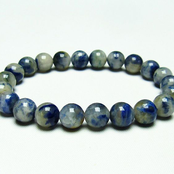 デュモルチェライトインクォーツ ブレスレット9mm[T286-3676]