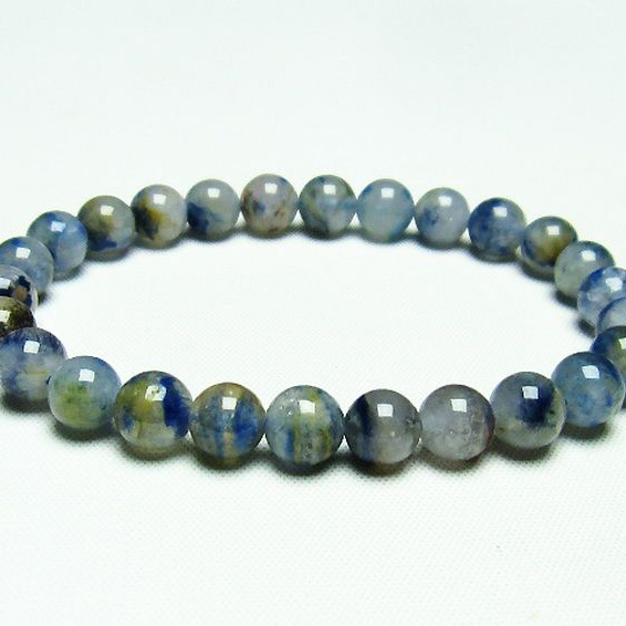 デュモルチェライトインクォーツ ブレスレット7mm[T286-3697]