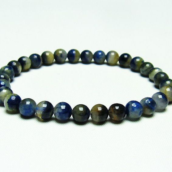 デュモルチェライトインクォーツ ブレスレット6mm[T286-3714]