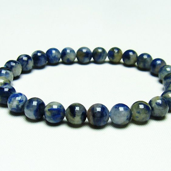 デュモルチェライトインクォーツ ブレスレット7mm[T286-3724]