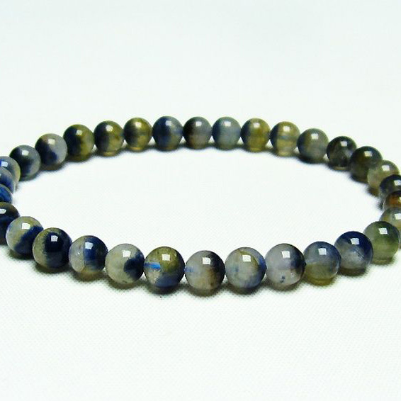 デュモルチェライトインクォーツ ブレスレット6mm[T286-3730]