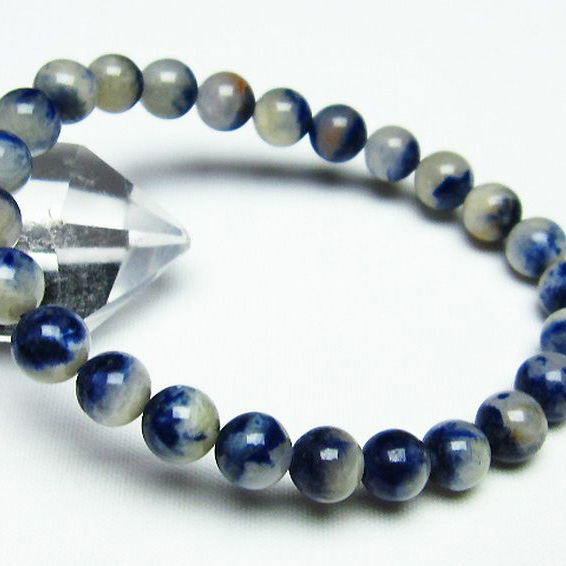 デュモルチェライトインクォーツ ブレスレット8mm[T286-3807]