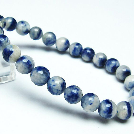 デュモルチェライトインクォーツ ブレスレット7mm[T286-4096]