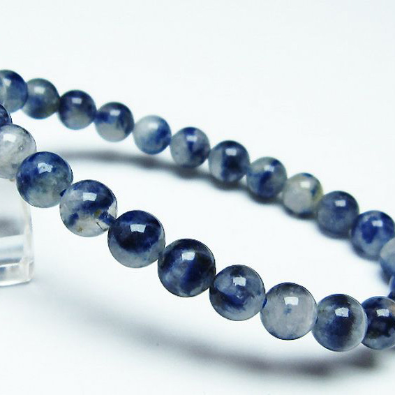 デュモルチェライトインクォーツ ブレスレット7mm[T286-4118]