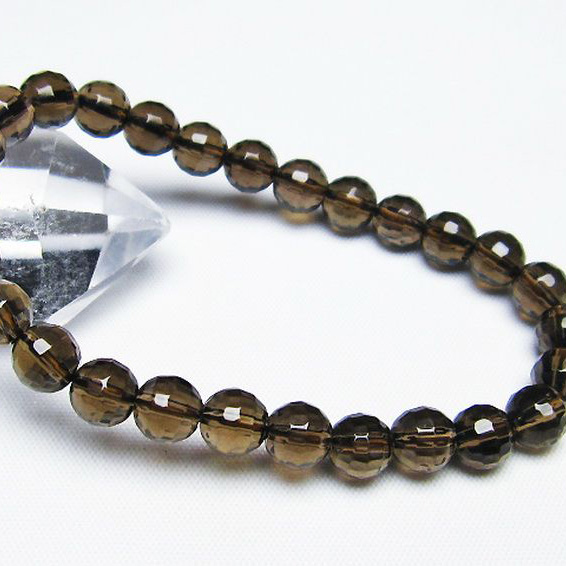 ライトニング水晶ブレスレット7mm[T287-1938]