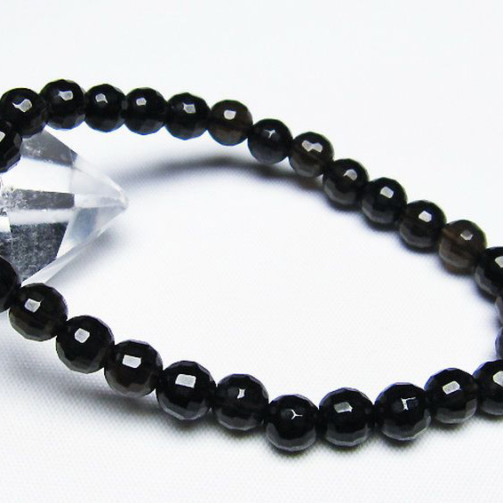 ライトニング水晶ブレスレット7mm[T287-1968]