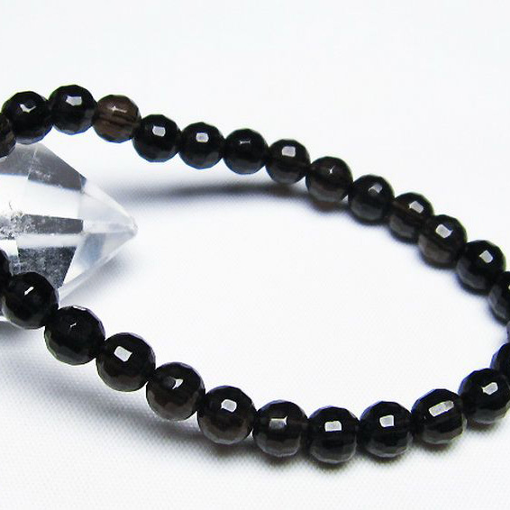 ライトニング水晶ブレスレット7mm[T287-1972]