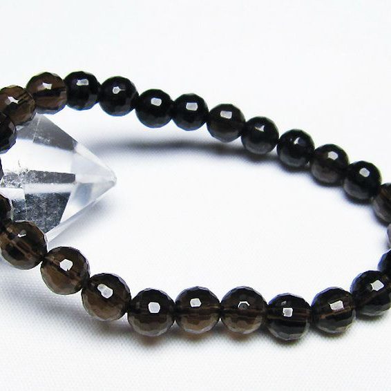 パワーストーン 天然石 ライトニング水晶ブレスレット 7mm [T287-1975]