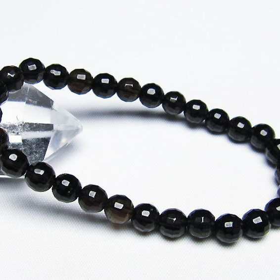 ライトニング水晶ブレスレット7mm[T287-1978]