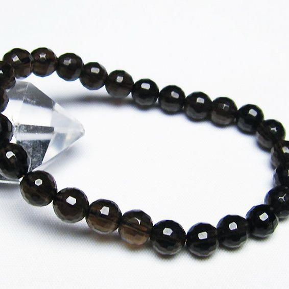 ライトニング水晶ブレスレット7mm[T287-1985]