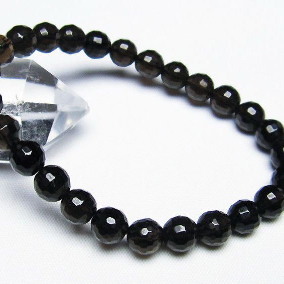 ライトニング水晶ブレスレット7mm[T287-1986]