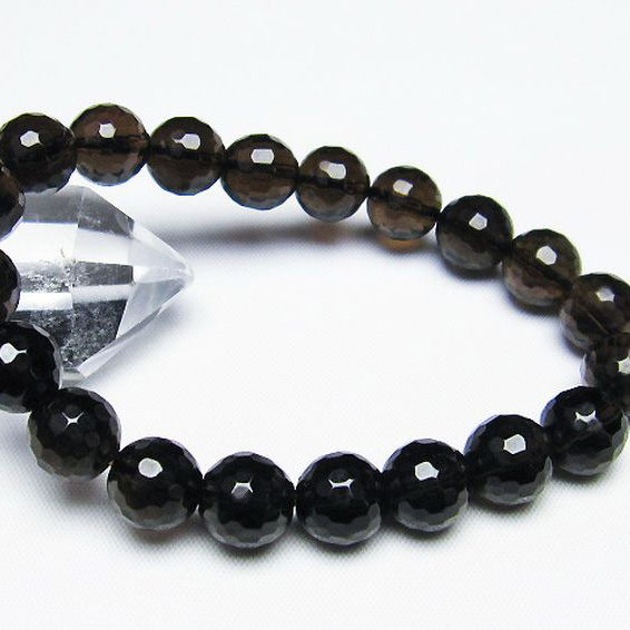 ライトニング水晶ブレスレット10mm[T287-2015]