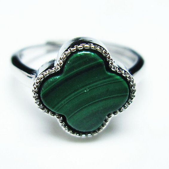 マラカイト指輪(13号)[T290-1566]