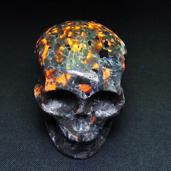 ユーパーライト ドクロ 置物[T292-3305]