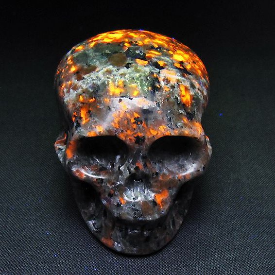 ユーパーライト ドクロ 置物[T292-3346]