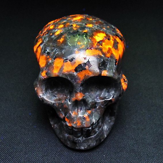 ユーパーライト ドクロ 置物[T292-3359]