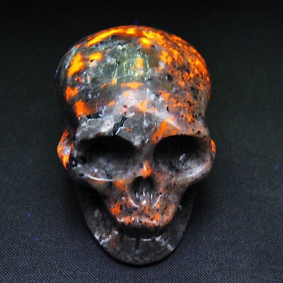 ユーパーライト ドクロ 置物[T292-3372]