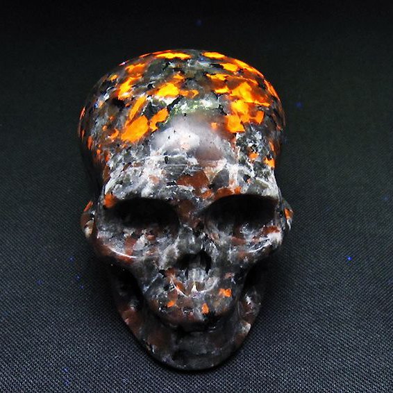 ユーパーライト ドクロ 置物[T292-3379]