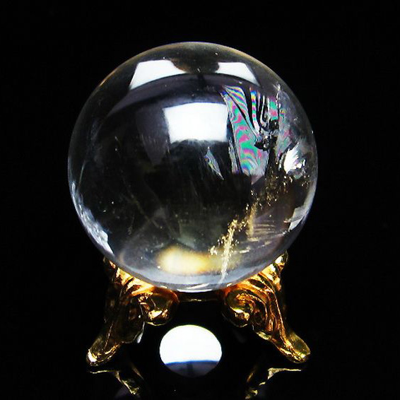 虹入りヒマラヤ水晶丸玉24mm[T294-5001]