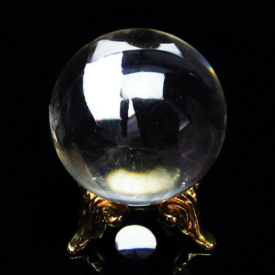 虹入りヒマラヤ水晶丸玉25mm[T294-5054]