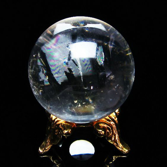 虹入りヒマラヤ水晶丸玉25mm[T294-5060]