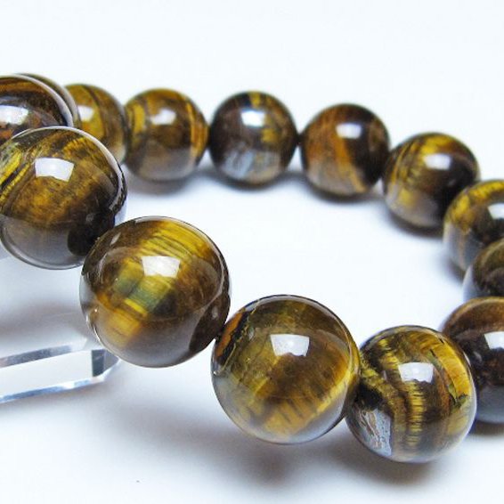 タイガーアイ※黄虎目石ブレスレット 16mm [t30-14320]