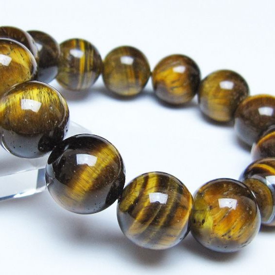 タイガーアイ※黄虎目石ブレスレット 16mm [t30-14336]