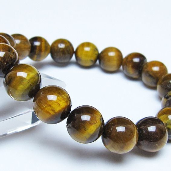 タイガーアイ※黄虎目石ブレスレット 12mm [t30-14366]