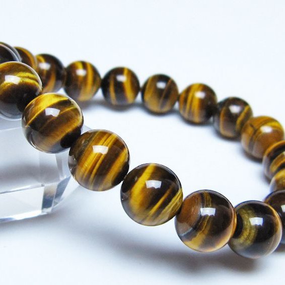 タイガーアイ※黄虎目石ブレスレット 10mm [t30-14512]