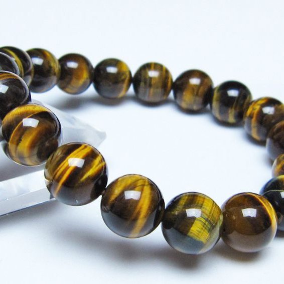 タイガーアイ※黄虎目石ブレスレット 12mm [t30-14524]