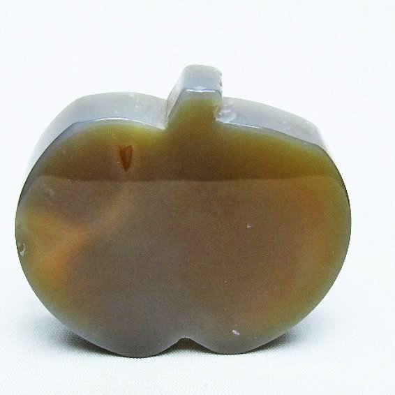 アゲート リンゴ 置物[T300-3650]