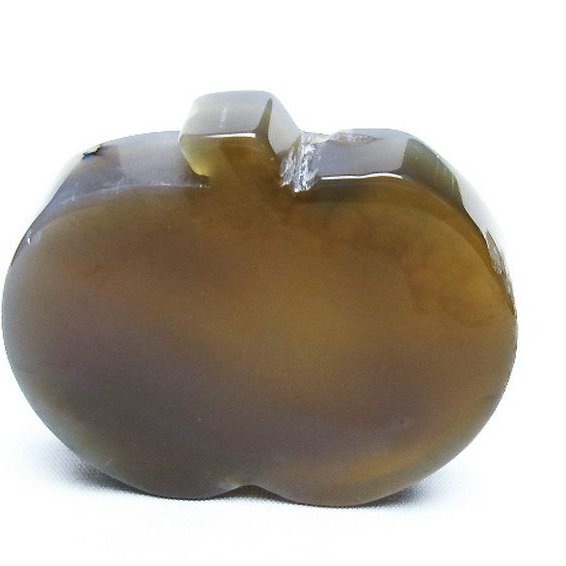 アゲート リンゴ 置物[T300-3652]