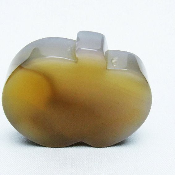 アゲート リンゴ 置物[T300-3655]