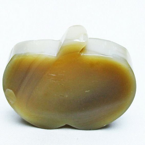 アゲート リンゴ 置物[T300-3668]