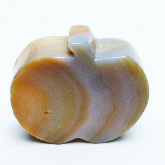 アゲート リンゴ 置物[T300-3738]