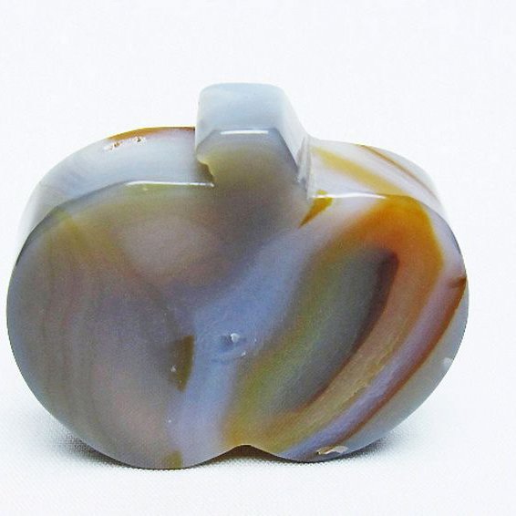 アゲート リンゴ 置物[T300-3773]