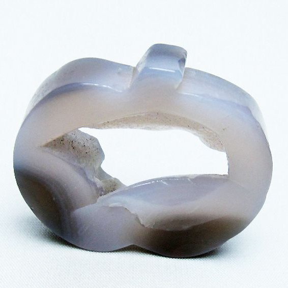 アゲート リンゴ 置物[T300-3783]